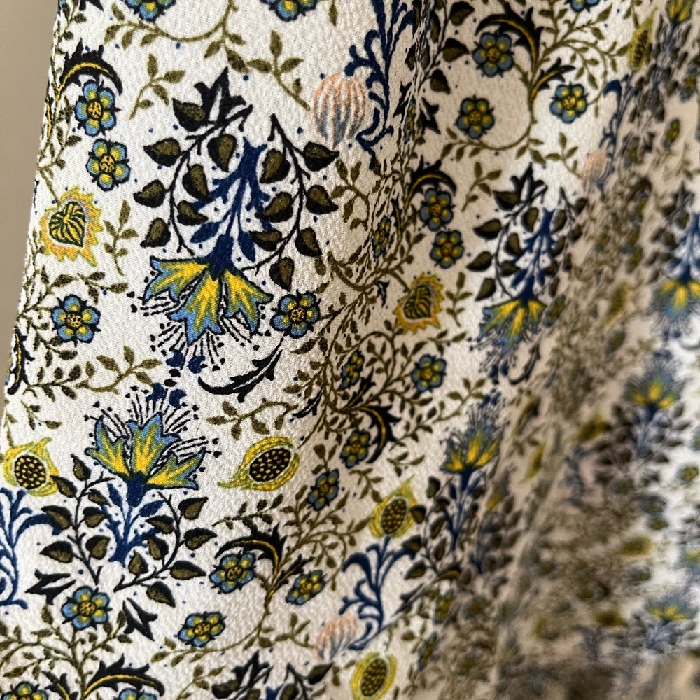 Max Studio London Floral Midi Dress with Wrap Around Front & Tie Women’s 1X - Picture 14 of 15